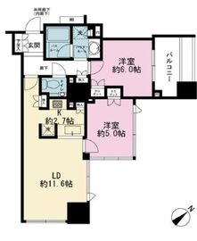 シティタワー池袋ウエストゲート 17階 間取り図