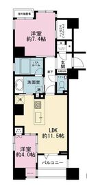 ライオンズクオーレ東京八丁堀 5階 間取り図