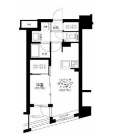 リビオレゾン千代田岩本町ルジェンテ 4階 間取り図