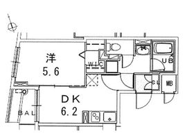 銀座レジデンス伍番館 407 間取り図