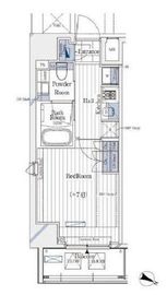 ガリシア新宿North 2階 間取り図