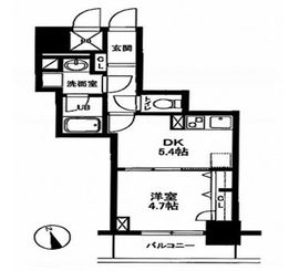 銀座レジデンス伍番館 202 間取り図