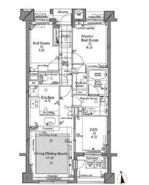 ピアース若林 2階 間取り図