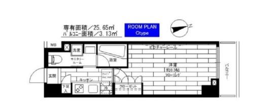 ステージファースト飯田橋アジールコート 10階 間取り図