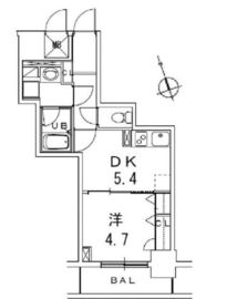 銀座レジデンス伍番館 702 間取り図