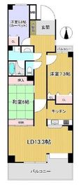 ダイアパレス猿江恩賜公園 6階 間取り図