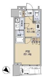 クオリア銀座3丁目 4階 間取り図