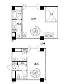 FLEG西麻布vierge 555 間取り図