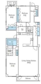 ワコーレ代官山 202 間取り図