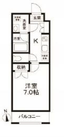 エルミタージュ早稲田町 303 間取り図