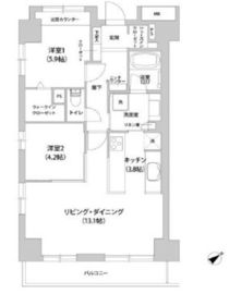 アウルコート南池袋 805 間取り図