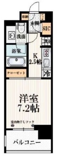アトラス笹塚 6階 間取り図