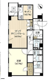 カトルズ代官山 2階 間取り図