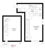 グローリオシェルト神宮前 103 間取り図