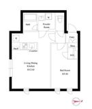 グローリオシェルト神宮前 401 間取り図