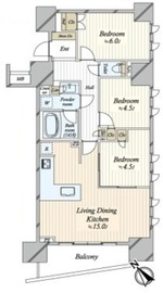 ライオンズ町屋レリアシティ 2階 間取り図