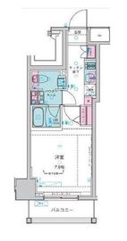 ジェノヴィア新宿御苑グリーンヴェール 6階 間取り図