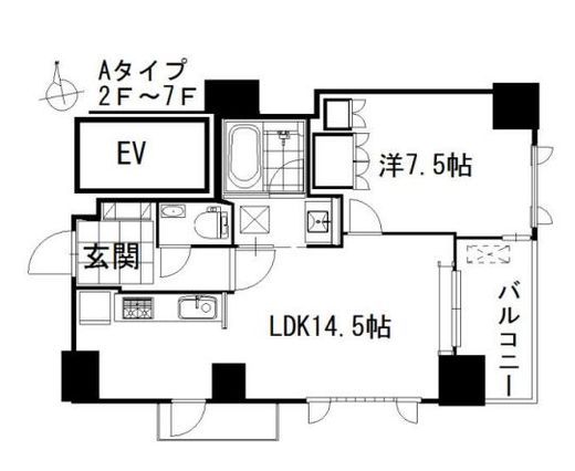 プレシス半蔵門 601 間取り図