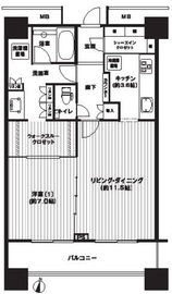 テラス渋谷美竹 16階 間取り図