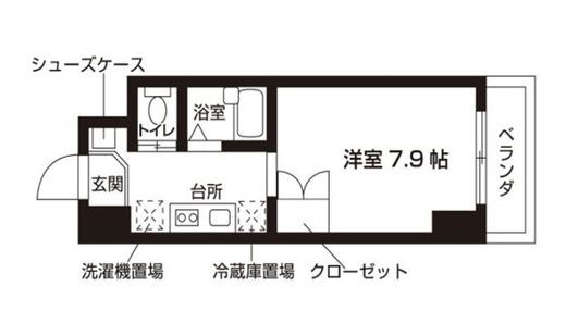ローズウッド・ハイツ門前仲町 1211 間取り図