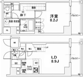 エスティメゾン王子 1503 間取り図