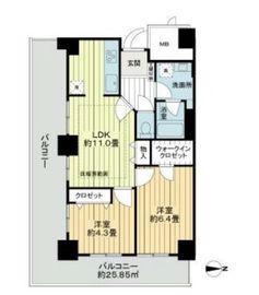 イーストコア曳舟一番館 5階 間取り図