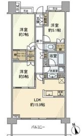 パークホームズ用賀ヴィアージュ 7階 間取り図