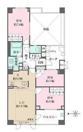 パークハウス元住吉ピュアコンフォート 3階 間取り図