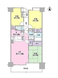 東急ドエルアルス南砂サルーテ 1階 間取り図