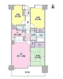 東急ドエルアルス南砂サルーテ 6階 間取り図