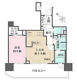 ザ・パークハウスアーバンス中目黒 4階 間取り図