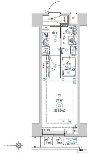 アルテシモラート 6階 間取り図