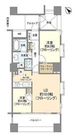 エティア目黒ウエストタワー 4階 間取り図