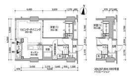 東雲キャナルコートCODAN 12-307 間取り図