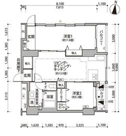 東雲キャナルコートCODAN 13-1002 間取り図