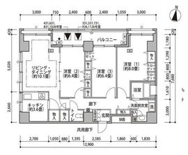 東雲キャナルコートCODAN 18-731 間取り図