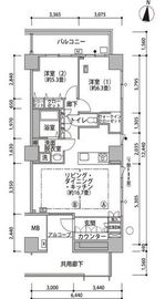 東雲キャナルコートCODAN 21-201 間取り図