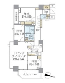 ウェリス上野池之端 7階 間取り図