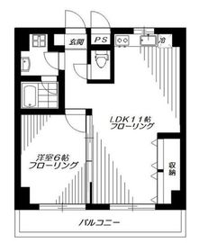 PAL中野ビル 4階 間取り図