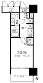 フォンテーヌ芝浦 909 間取り図