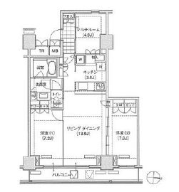 ブリリアイスト東雲キャナルコート 922 間取り図