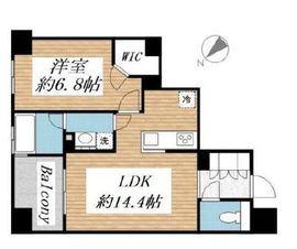 アスコットパーク日本橋コモド 2階 間取り図