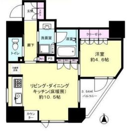 プレミスト新宿都庁前 15階 間取り図