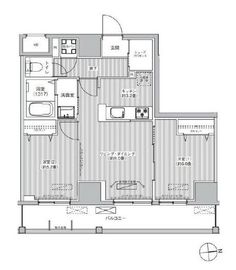 レジェンダリーガーデン赤羽イーストビュー 1102 間取り図