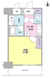 セレーノ品川 206 間取り図