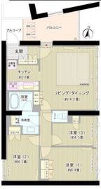 ガーデニエール砧ウエスト 323 間取り図