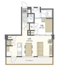 ザ・トライベッカ 903 間取り図