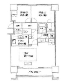 アイ・マークタワー 19階 間取り図