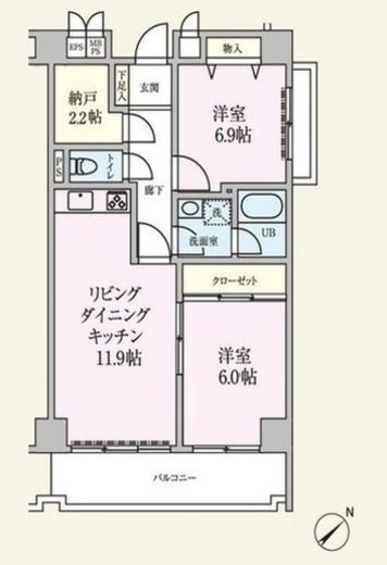 ボヌール東池袋 901 間取り図