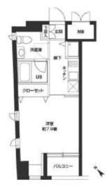 ニューシティアパートメンツ新川2 305 間取り図